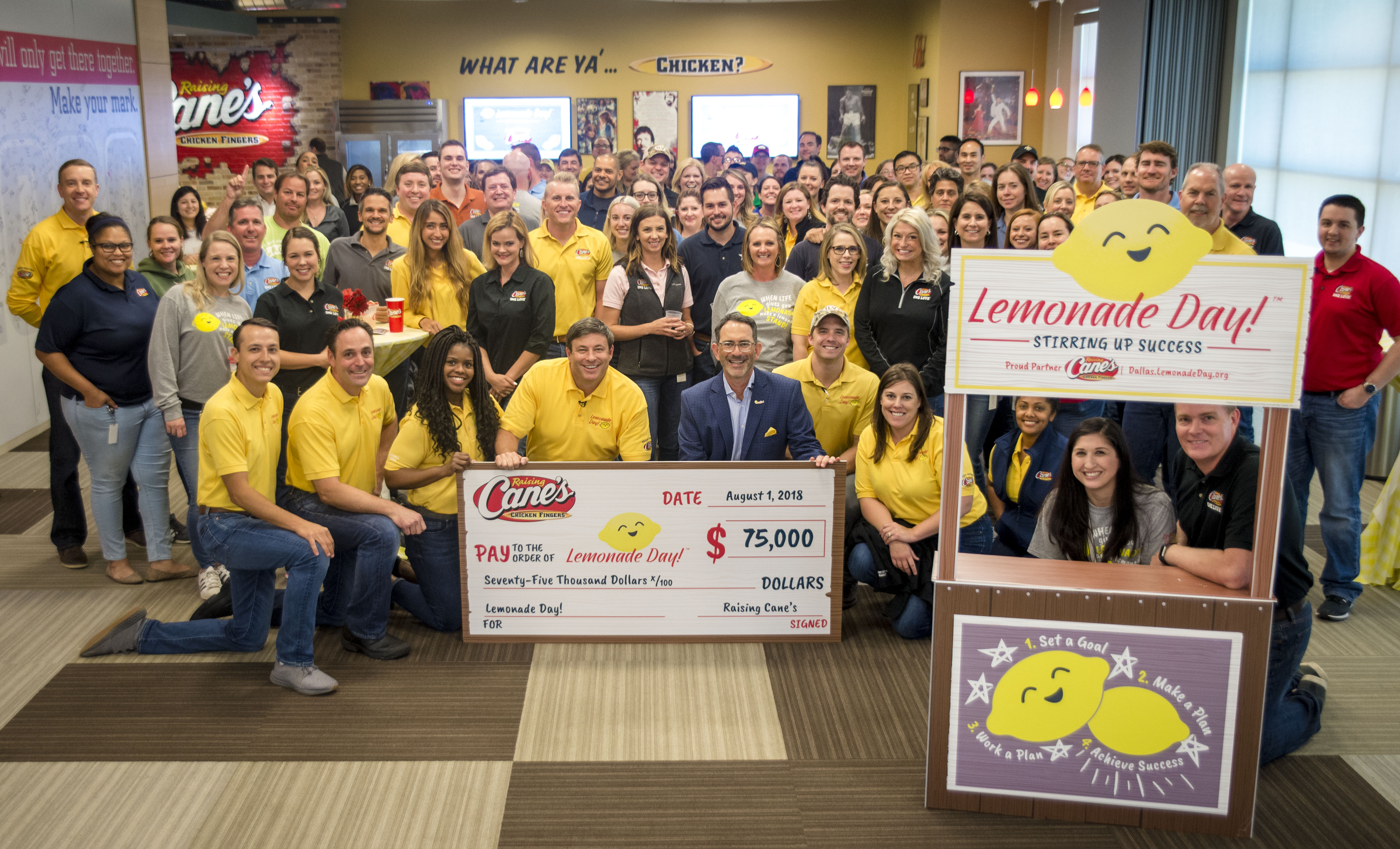 Raising Cane's Check Presentation